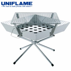 ユニフレーム UNIFLAME バーベキューコンロ ファイアグリル スチール 焚火台 683040 送料無料 キャンプ 焚き火 バーベキュー コンロ