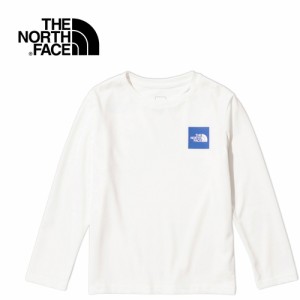ザ・ノース・フェイス ノースフェイス キッズ Tシャツ ロングスリーブスモールスクエアロゴティー ホワイト NTJ32357 W L/S Small