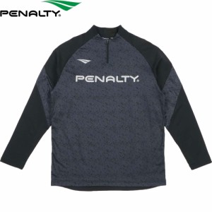 ペナルティ PENALTY メンズ サッカー トレーニングウェア プロ裏起毛ハーフジップトップ チャコールグレー PU2017 22