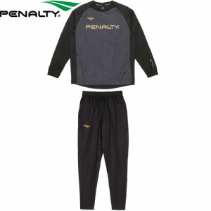 ペナルティ PENALTY メンズ サッカー トレーニングウェア ピステジャケット＋起毛パンツセット チャコールグレー PO2527 22