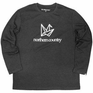 ノーザンカントリー Northern Country メンズ 長袖Tシャツ Tシャツ 長袖 吸汗速乾 ブラック TR-1311 BK LONG SLEEVE TSHIRTS