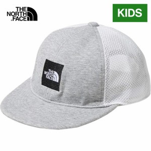 ザ・ノース・フェイス ノースフェイス キッズ 帽子 スクエアロゴメッシュキャップ ミックスグレー NNJ02001 Z Kids’ Square Logo Mesh
