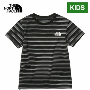 ザ・ノース・フェイス ノースフェイス キッズ Tシャツ ショートスリーブボーダーティー ブラック NTJ32317 K S/S Border Tee お得