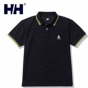 ヘリーハンセン HELLY HANSEN メンズ 半袖Tシャツ ショートスリーブセイルロゴポロ ブラック HH32300 K S/S Sail Logo Polo お得