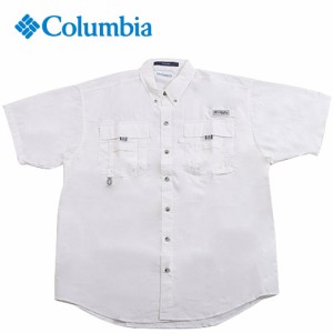 コロンビア Columbia メンズ Tシャツ バハマIIショートスリーブシャツ ホワイト FM7047 100 Bahama II S/S Shirt ★在庫限り★半袖
