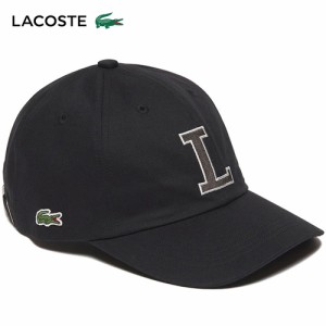 ラコステ LACOSTE メンズ コットンツイルLロゴキャップ ブラック CLM1251 011 春夏モデル 正規品 半袖 ワンピース カジュアル