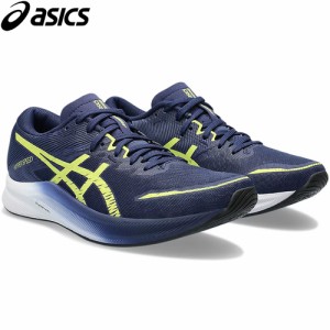 アシックス asics レディース ランニングシューズ HYPER SPEED 3 ディープオーシャン/イエロー 1012B517 400 2023秋冬モデル ジョギング