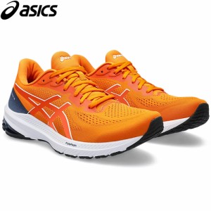 アシックス asics メンズ ランニングシューズ GT-1000 12 ブライトオレンジ/ホワイト 1011B631 800 2023秋冬モデル ジョギング マラソン