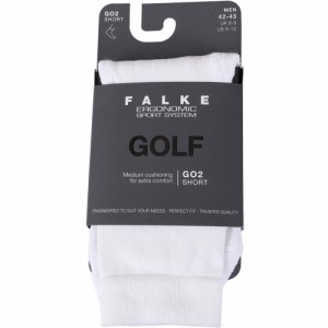 ファルケ FALKE メンズ GO2 ショートソックス ホワイト #16779 2000 GO2 Short Socks Men 靴下 ソックス スポーツソックス ゴルフ