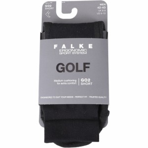 ファルケ FALKE メンズ GO2 ショートソックス ブラック #16779 3000 GO2 Short Socks Men 靴下 ソックス スポーツソックス ゴルフ