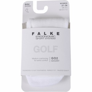 ファルケ FALKE レディース GO2 ショートソックス ホワイト #16780 2000 GO2 Short Socks Women 靴下 ソックス スポーツソックス ゴルフ