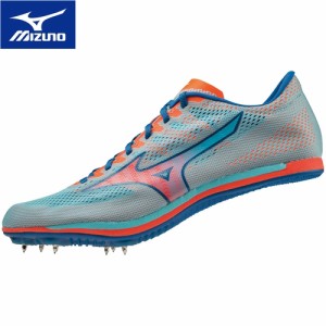 ミズノ MIZUNO メンズ レディース 陸上 スパイク エックスストリームMD ターコイズ×コーラル×ブルー U1GA2313 01 X STREAM MD