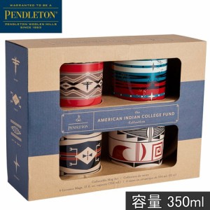 ペンドルトン PENDLETON マグカップ セラミックマグセット AmericanIndianCollege 19377306 55221 Ceramic Mug Set 4個セット
