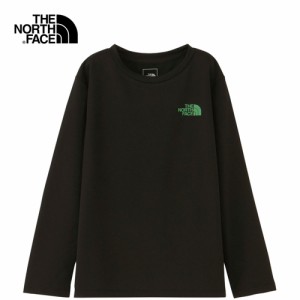 ザ・ノース・フェイス ノースフェイス キッズ Tシャツ ロングスリーブGTDクルー ブラック NTJ82232 K L/S GTD Crew 2023秋冬モデル