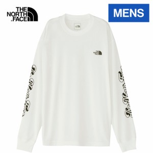 ザ・ノース・フェイス ノースフェイス メンズ 長袖Tシャツ ロングスリーブ フリーランクルー ホワイト NT62392 W L/S Free Run Crew