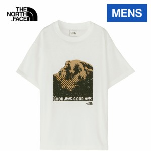 ザ・ノース・フェイス ノースフェイス メンズ 半袖Tシャツ ショートスリーブ フリーラン グラフィッククルー ホワイト NT62393 W S/S
