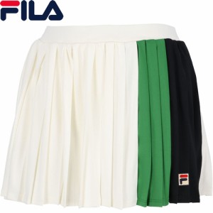 フィラ FILA レディース スコート オフホワイト VL2699 02 スポーツウェア テニス プリーツ おしゃれ かわいい 吸水 速乾 UVカット