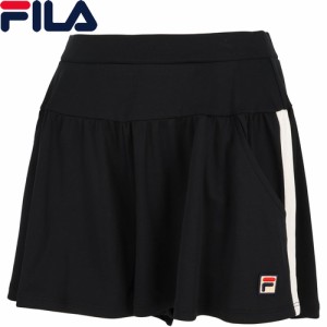 フィラ FILA レディース テニスウェア ゲームパンツ キュロットパンツ ブラック VL2700 08 スポーツウェア テニス ボトムス ズボン 吸水