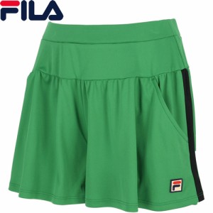 フィラ FILA レディース テニスウェア ゲームパンツ キュロットパンツ グリーン VL2700 25 スポーツウェア テニス ボトムス ズボン 吸水