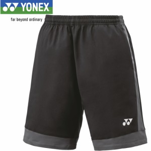 ヨネックス YONEX メンズ レディース ユニハーフパンツ ブラック 15144 007 テニスウェア バドミントン 半ズボン トレーニング スポーツ