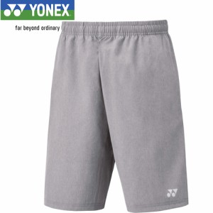 ヨネックス YONEX メンズ レディース ユニハーフパンツ グレー 15147 010 テニスウェア バドミントン 半ズボン トレーニング スポーツ