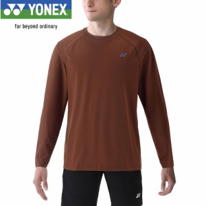 ヨネックス YONEX メンズ レディース ユニロングスリーブTシャツ ダークブラウン 16650 040 テニスウェア バドミントン