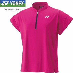 ヨネックス YONEX レディース ウィメンズゲームシャツ ローズピンク 20696 123 テニスウェア 半袖シャツ 試合 ユニフォームシャツ