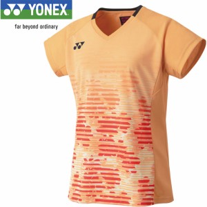 ヨネックス YONEX レディース ウィメンズゲームシャツ サフラン 20703 352 テニスウェア 半袖シャツ 試合 ユニフォームシャツ