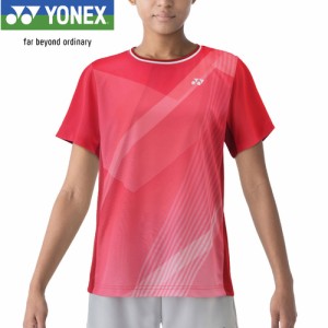 ヨネックス YONEX レディース ウィメンズゲームシャツ ブライトピンク 20724 122 テニスウェア 半袖シャツ 試合 ユニフォームシャツ