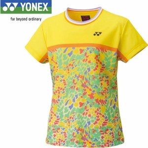 ヨネックス YONEX レディース ウィメンズゲームシャツ ライトイエロー 20734 279 テニスウェア 半袖シャツ 試合 ユニフォームシャツ