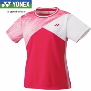 ヨネックス YONEX レディース ウィメンズゲームシャツ スリム ブライトピンク 20735 122 テニスウェア 半袖シャツ 試合