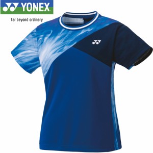 ヨネックス YONEX レディース ウィメンズゲームシャツ スリム ミッドナイトネイビー 20735 472 テニスウェア 半袖シャツ 試合
