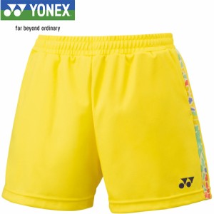 ヨネックス YONEX レディース ウィメンズニットショートパンツ ライトイエロー 25073 279 テニスウェア バドミントン 短パン 半ズボン