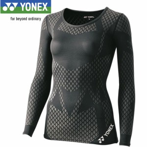 ヨネックス YONEX レディース コンプレッションウェア マッスル パワー STB Uネック長袖シャツ アスリートモデル ブラック STB-A1507