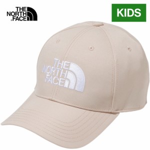 ザ・ノース・フェイス ノースフェイス キッズ 帽子 TNFロゴキャップ ベージュ NNJ42304 BE Kids TNF Logo Cap 春夏モデル 男の子 女の子