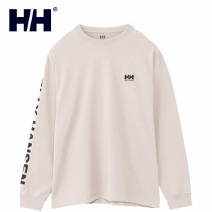 ヘリーハンセン HELLY HANSEN メンズ レディース 長袖Tシャツ ロングスリーブレターティー アイボリー HH32380 IV L/S Letter Tee