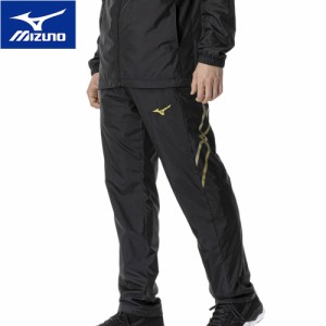 ミズノ MIZUNO メンズ レディース トレーニングウェア ロングパンツ MC-LINE ブレスサーモ裏地ウォーマーパンツ ブラック×ゴールド