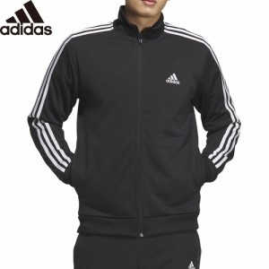 アディダス adidas メンズ トレーニングウェア ジャケット スリーストライプス レギュラーフィット ダブルニット トラックトップ