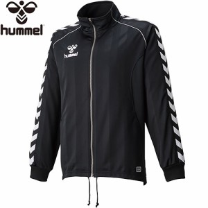 ヒュンメル hummel キッズ ウォームアップジャケット ブラック HJT2059 90 サッカー ウェア 長袖 ジャージ アウター 部活 練習 子供