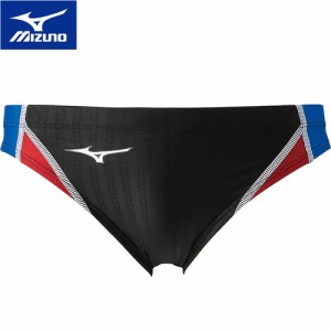 ミズノ MIZUNO キッズ 競泳水着 競泳用 Vパンツ ブラック×ブルー N2MB1425 91 FINA承認 男子用 男の子 競技用 レース 水着 子供