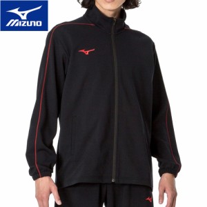 ミズノ MIZUNO メンズ レディース ウォームアップジャケット ブラック×チャイニーズレッド 32MCA125 96 長袖 フルジップ ジャージ