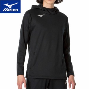 ミズノ MIZUNO メンズ レディース トレーニングウェア パーカー ソフトニットプルオーバーフーディ ブラック 32MCA119 09 長袖