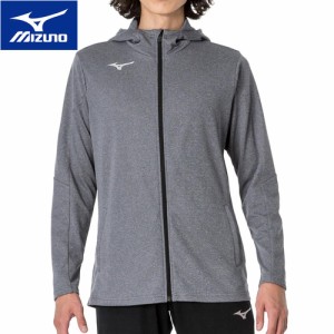 ミズノ MIZUNO メンズ レディース トレーニングウェア ジャケット ソフトニットフルジップフーディ チャコール杢 32MCA118 07 長袖