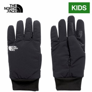 ザ・ノース・フェイス ノースフェイス キッズ スノーグラブグローブ ブラック NNJ62333 K Kids Snowgrab Glove 2023秋冬モデル 手袋