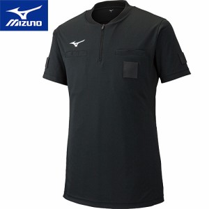 ミズノ MIZUNO メンズ レディース 審判用ウェア レフリーシャツ 半袖 ブラック P2MA9A01 09 審判 レフリーウェア レフェリー トップス