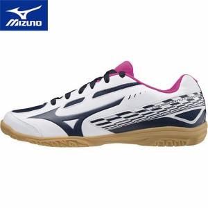 ミズノ MIZUNO メンズ レディース 卓球シューズ クロスマッチ ソード ホワイト×ネイビー×ピンク 81GA2130 14 CROSSMATCH SWORD 新入部