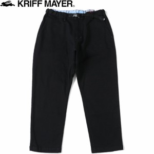 クリフメイヤー KRIFF MAYER メンズ ロングパンツ リラックスクライミングパンツ ブラック 2214000 19 長ズボン ワイド 伸縮あり