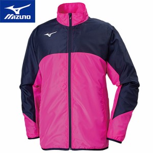 ミズノ MIZUNO メンズ レディース ウィンドブレーカージャケット ピンクグロー×ディープネイビー 32ME9120 65 ジャージ