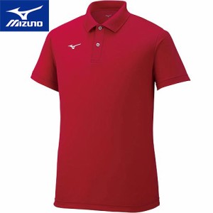 ミズノ MIZUNO メンズ レディース ゲームシャツ ポロシャツ エンジ 32MA9670 63 トップス 半袖 トレーニングウェア スポーツウェア