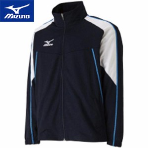 ミズノ MIZUNO メンズ レディース トレーニングウェア ジャケット ウォームアップシャツ ネイビー×ホワイト 32JC5019 14 長袖